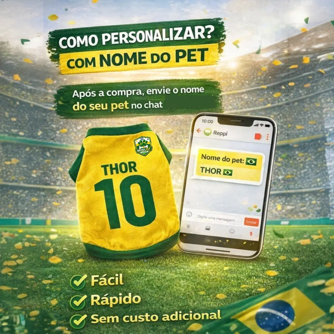 Roupinha Pet Brasil - Como personalizar